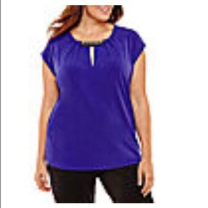 Liz Claiborne purple blouse - plus size 2X
